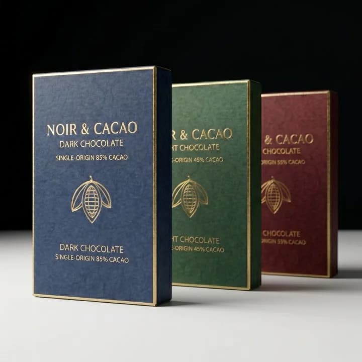Custom chocolate boxes with elegant compartments