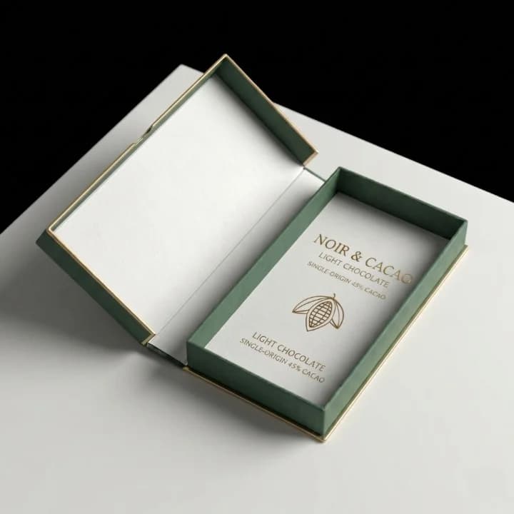 Custom Chocolate Boxes - Custom chocolate boxes with elegant compartments, Cardboard / Kraft (Food-Safe), Matte / Gloss Lamination (photo 5 of 5)