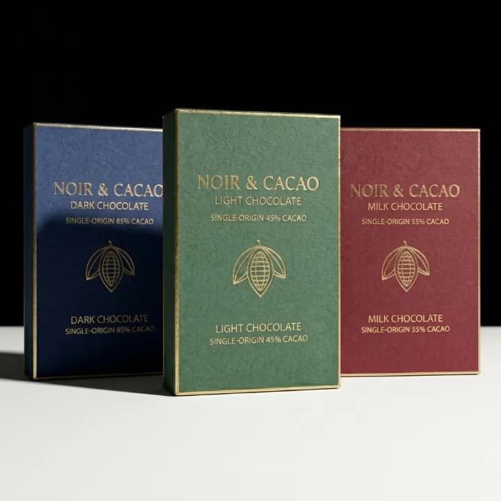 Custom chocolate boxes with elegant compartments