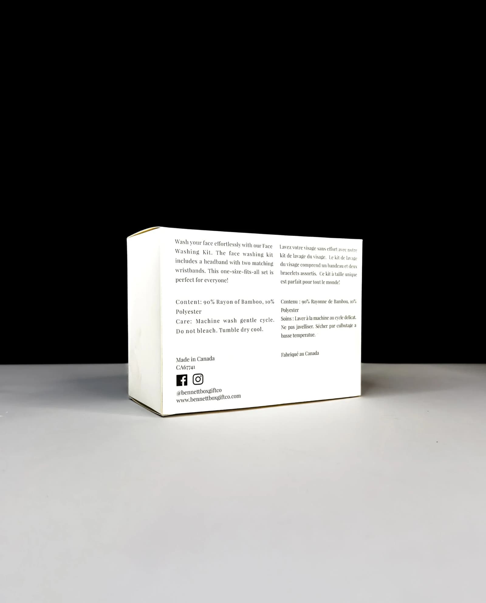 Custom face washing kit packaging box