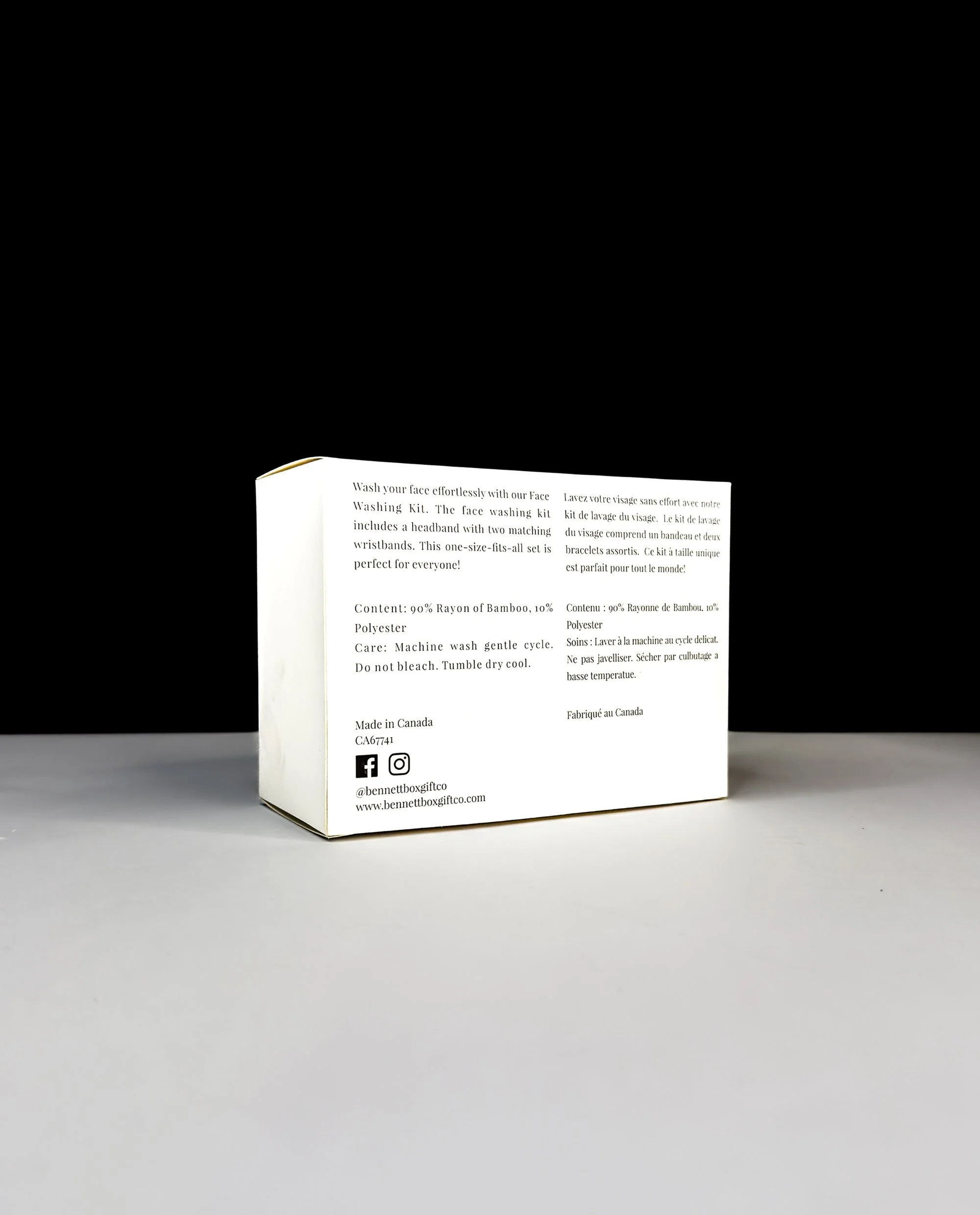 Custom face washing kit packaging box
