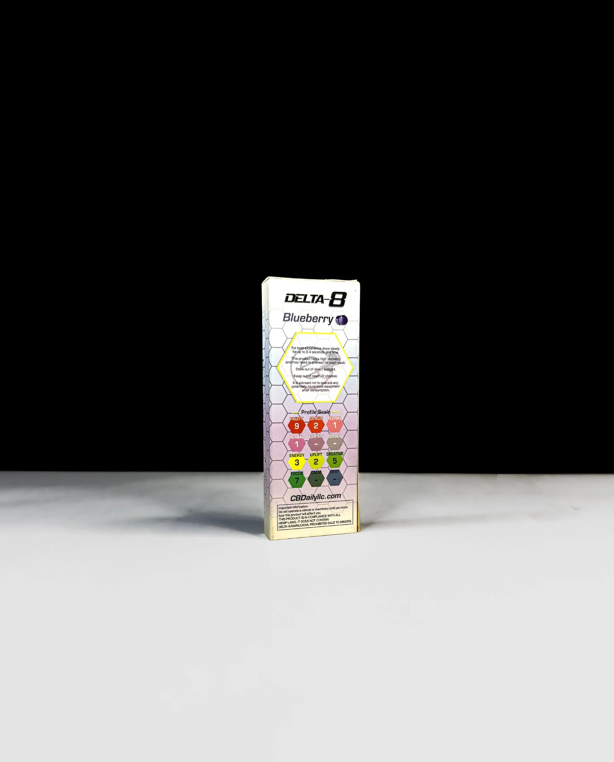 Tube-style vape cartridge packaging box