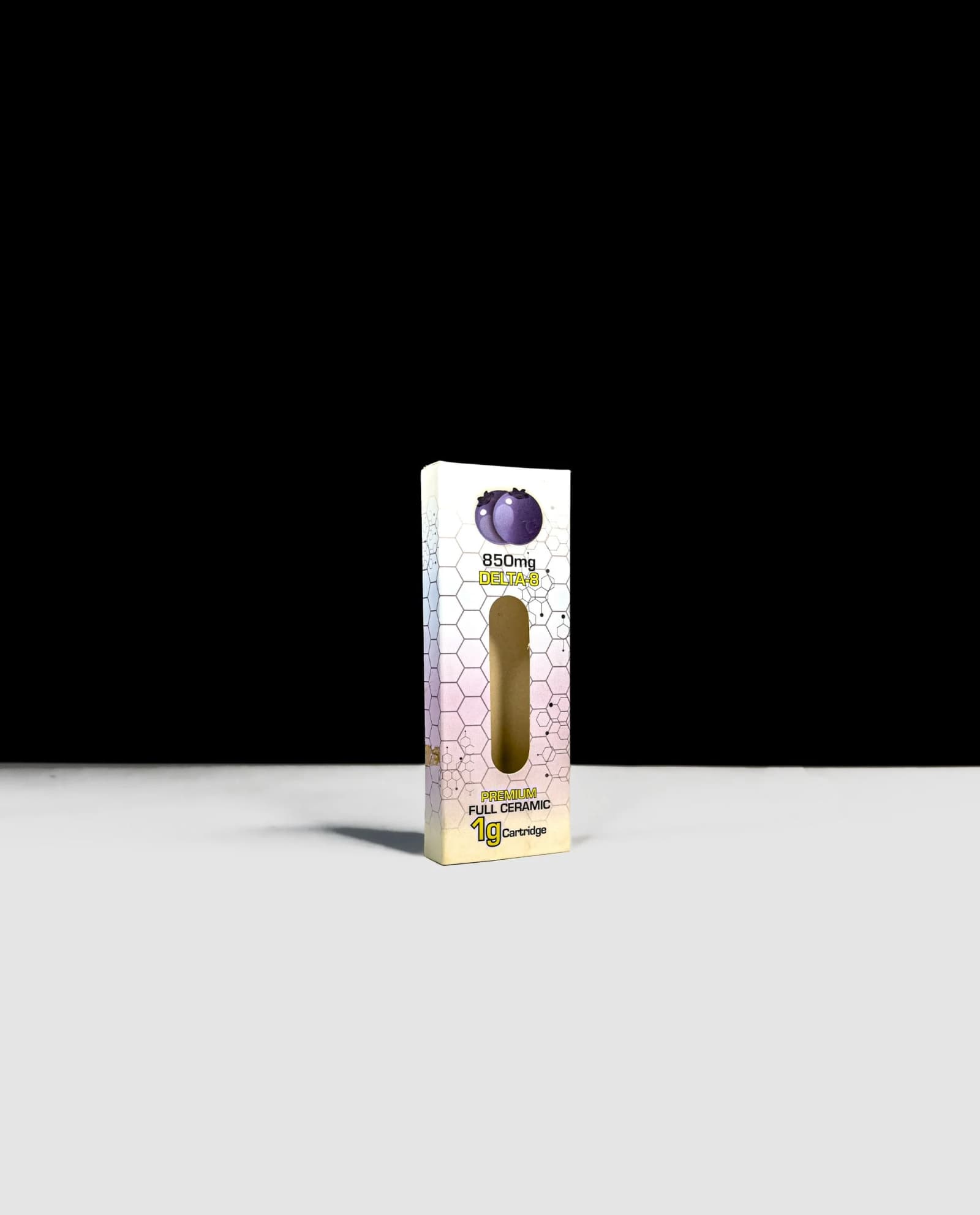 Tube-style vape cartridge packaging box