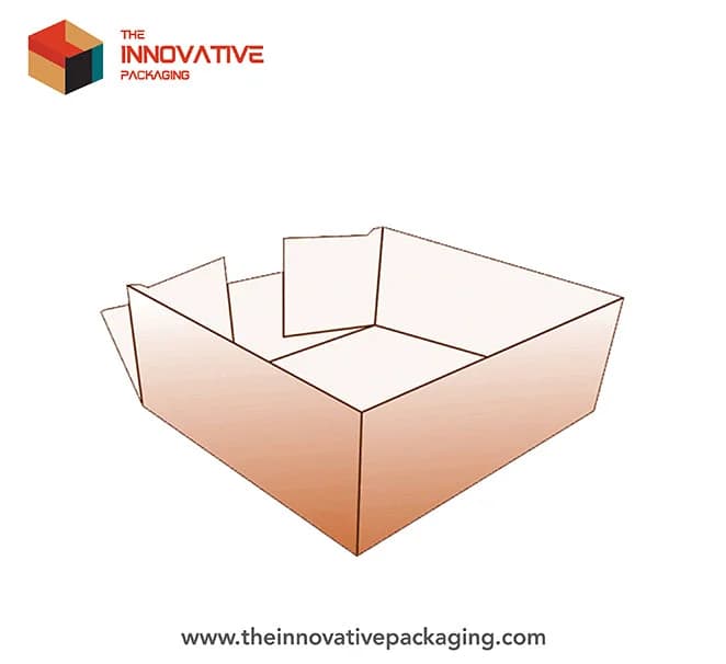Double wall tray box with reinforced sides