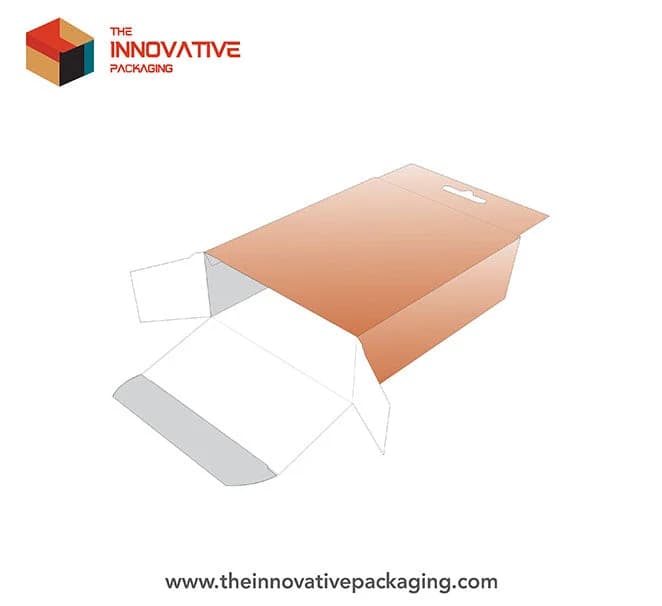 Five panel hanger box for retail peg display